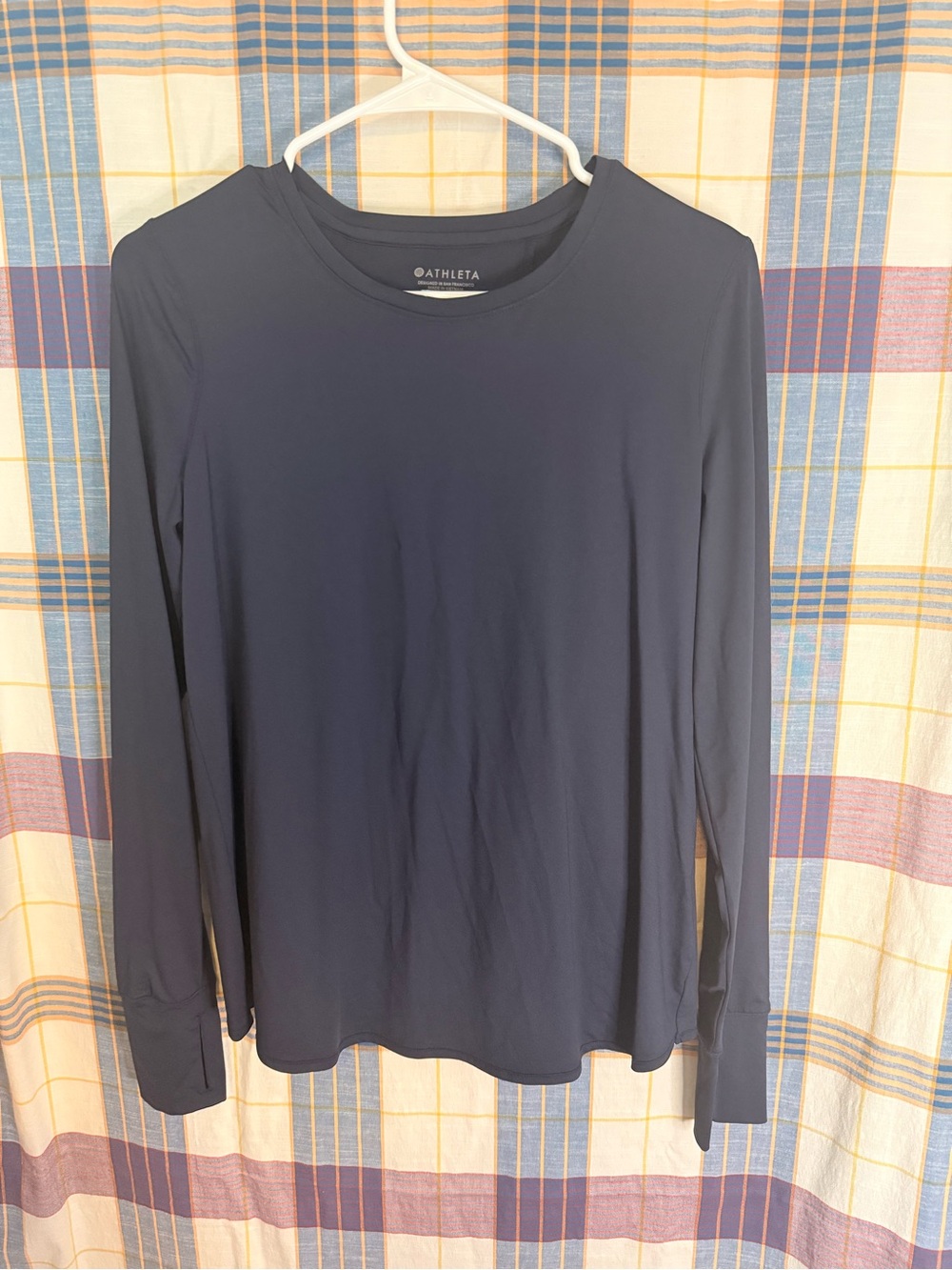 Athleta Women's Long Sleeve Crew Tee - Navy